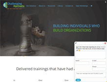 Tablet Screenshot of challenginghorizon.com